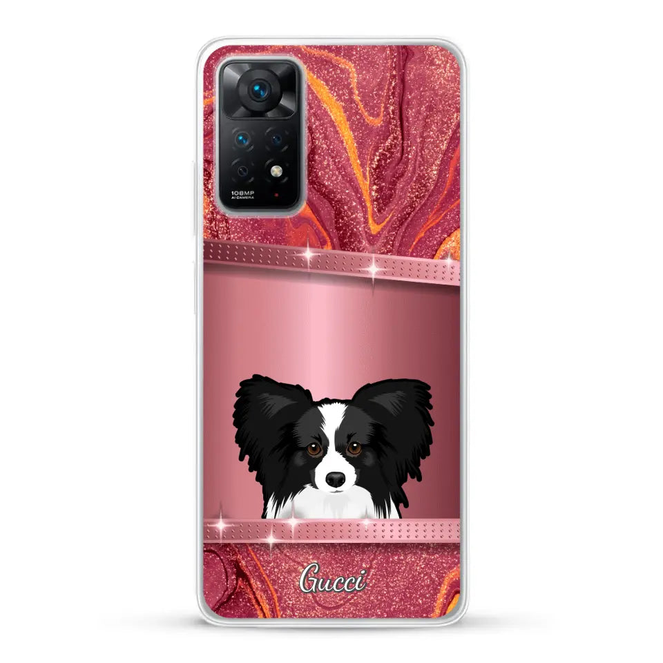 Peeking pets Glitter Look - Personalized Phone Case