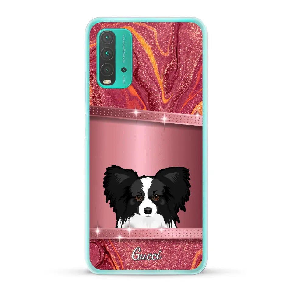 Peeking pets Glitter Look - Personalized Phone Case