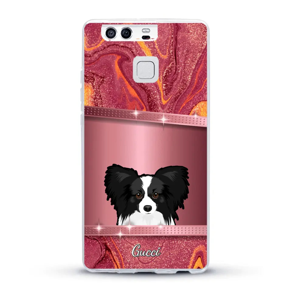 Peeking pets Glitter Look - Personalized Phone Case