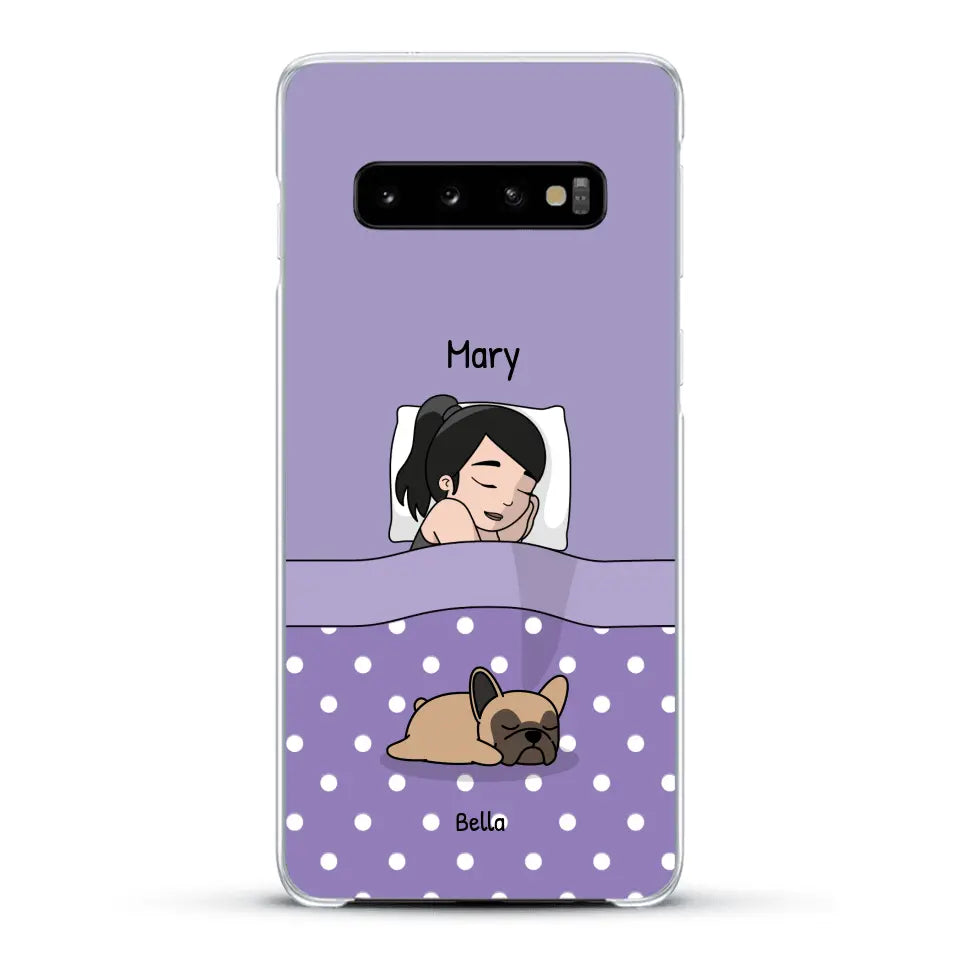 Cuddle time with pets Single - Personalized Phone Case