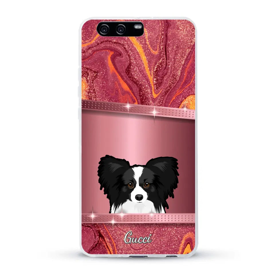 Peeking pets Glitter Look - Personalized Phone Case