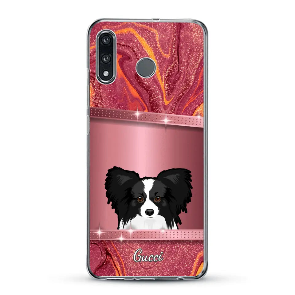 Peeking pets Glitter Look - Personalized Phone Case