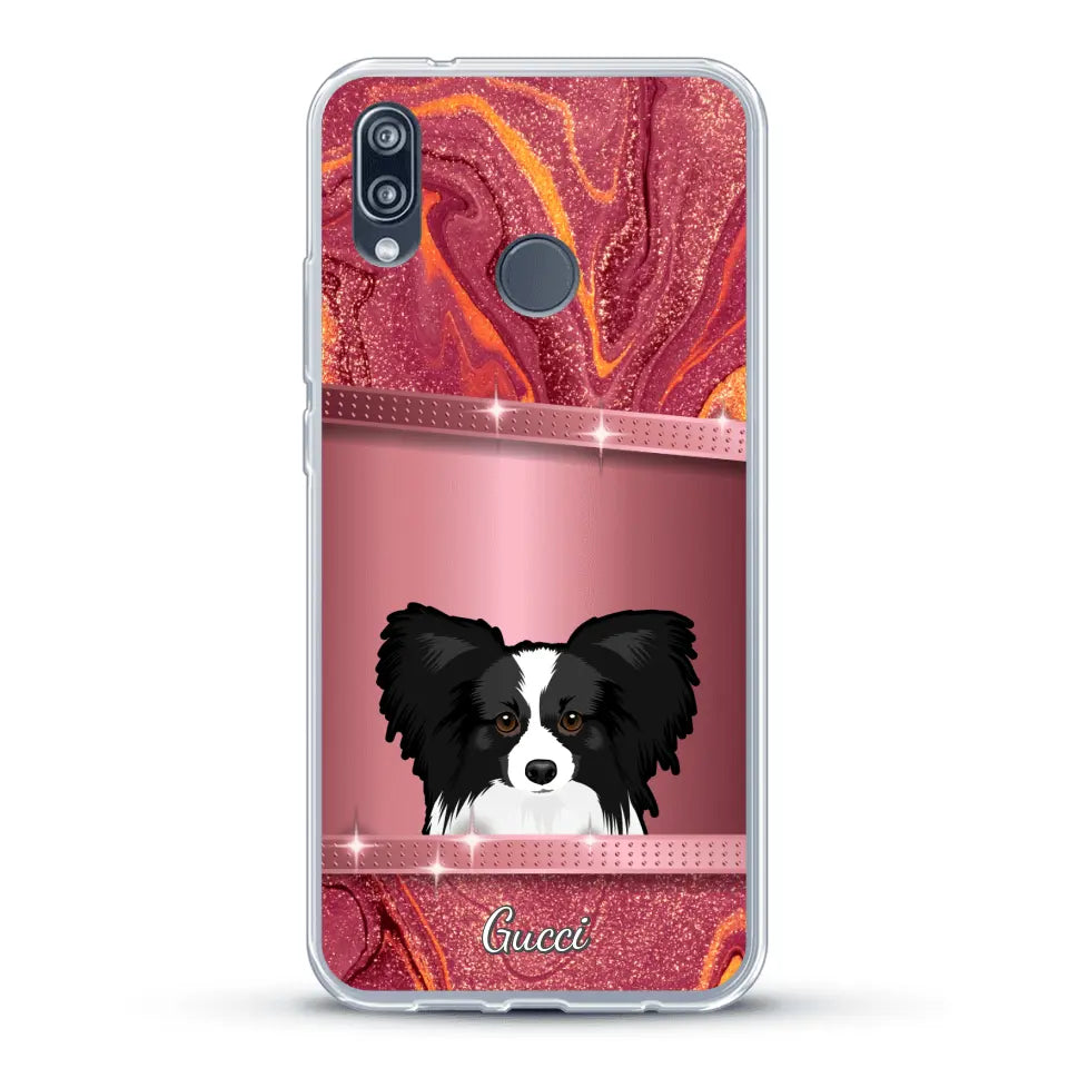 Peeking pets Glitter Look - Personalized Phone Case