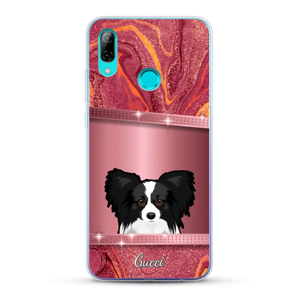 Peeking pets Glitter Look - Personalized Phone Case