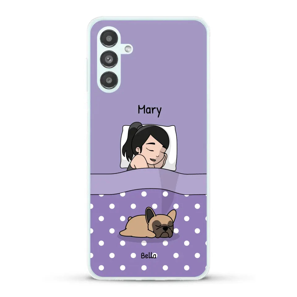 Cuddle time with pets Single - Personalized Phone Case