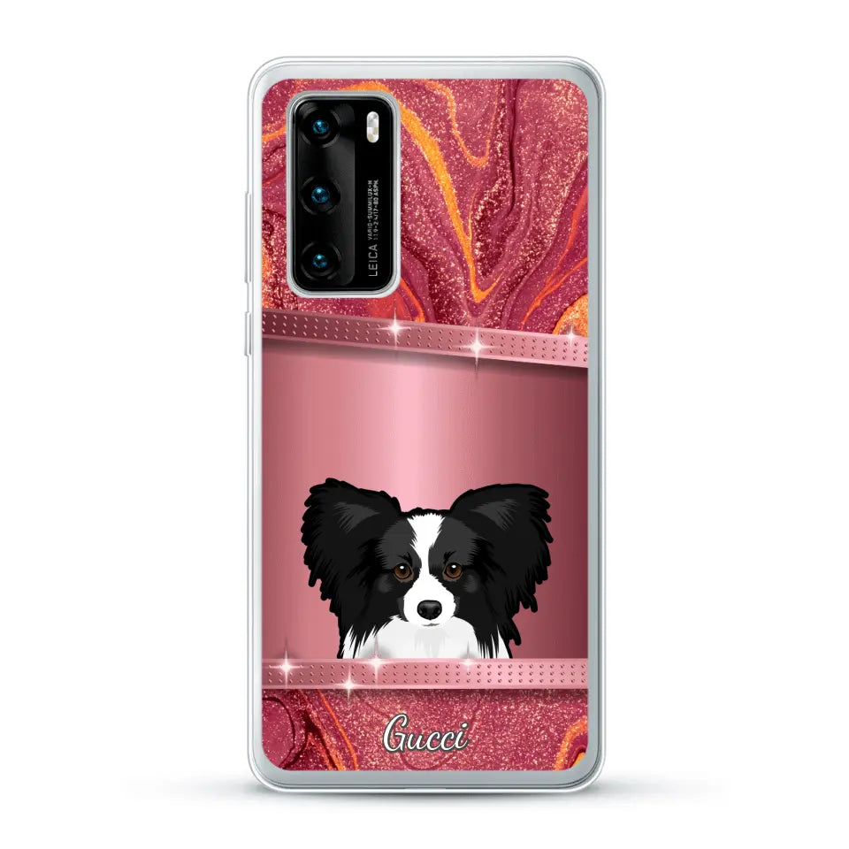 Peeking pets Glitter Look - Personalized Phone Case