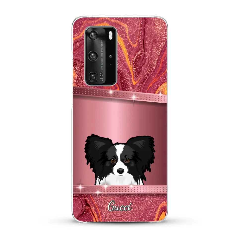 Peeking pets Glitter Look - Personalized Phone Case