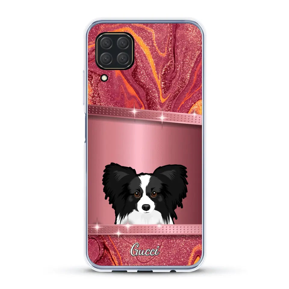 Peeking pets Glitter Look - Personalized Phone Case