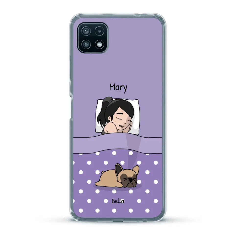 Cuddle time with pets Single - Personalized Phone Case