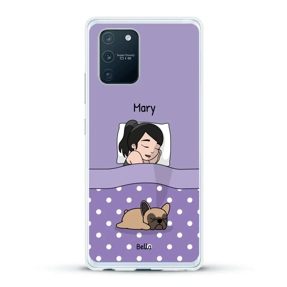 Cuddle time with pets Single - Personalized Phone Case