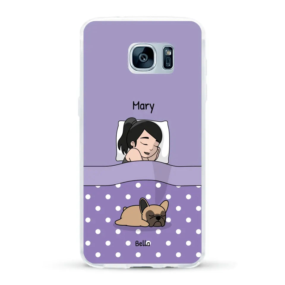 Cuddle time with pets Single - Personalized Phone Case