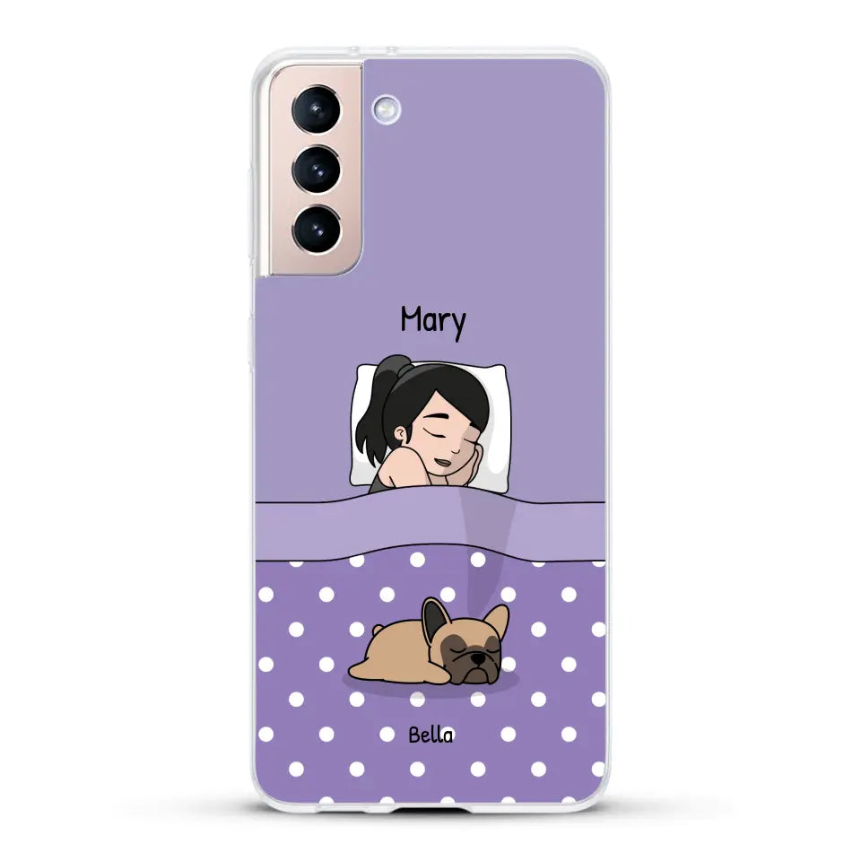 Cuddle time with pets Single - Personalized Phone Case