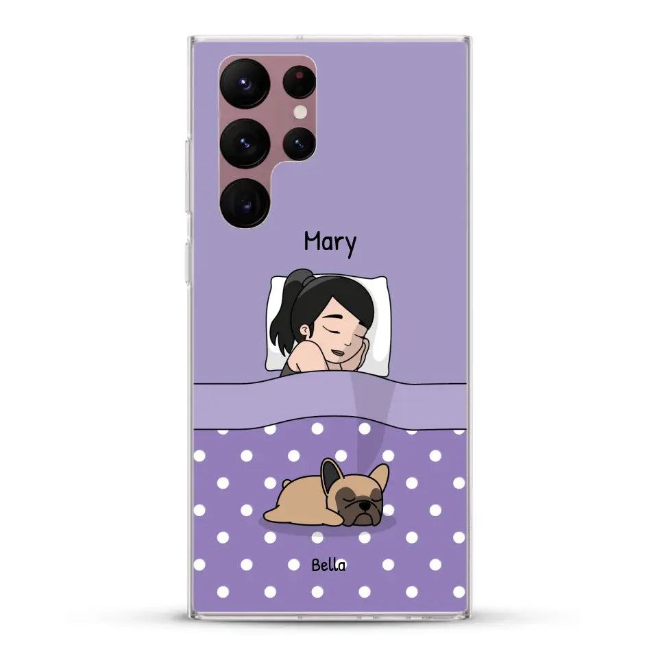 Cuddle time with pets Single - Personalized Phone Case