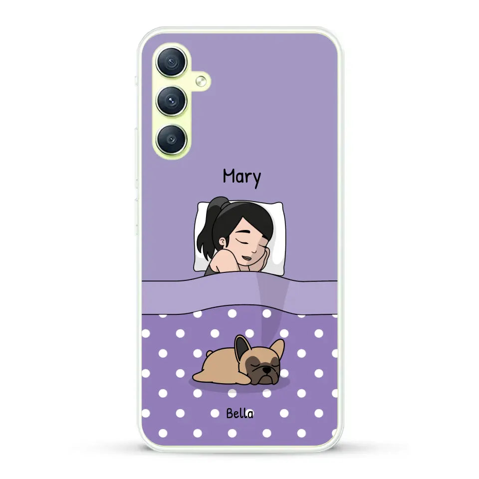 Cuddle time with pets Single - Personalized Phone Case