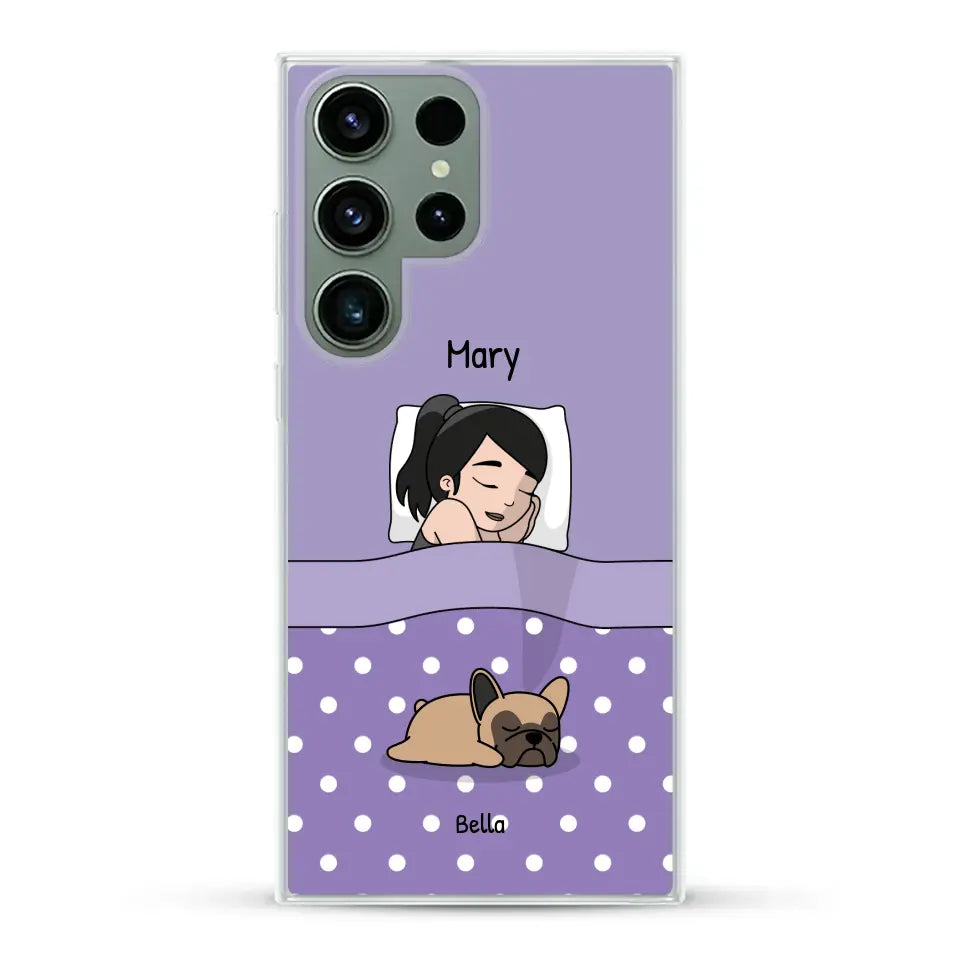 Cuddle time with pets Single - Personalized Phone Case