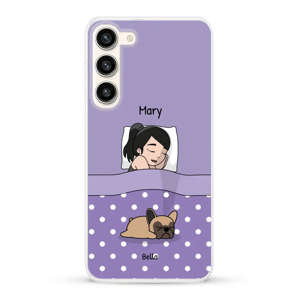 Cuddle time with pets Single - Personalized Phone Case