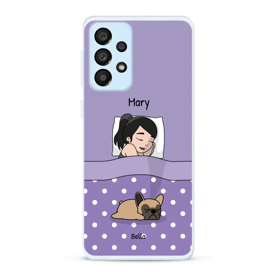 Cuddle time with pets Single - Personalized Phone Case