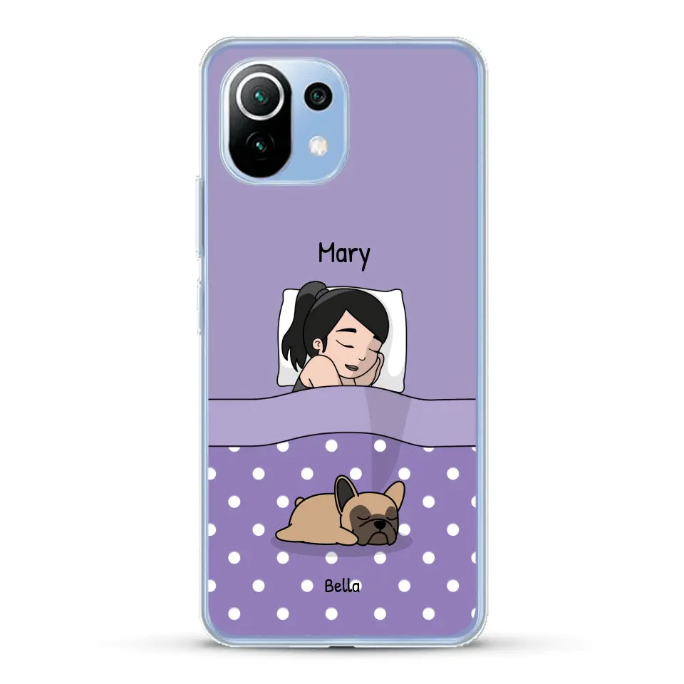 Cuddle time with pets Single - Personalized Phone Case