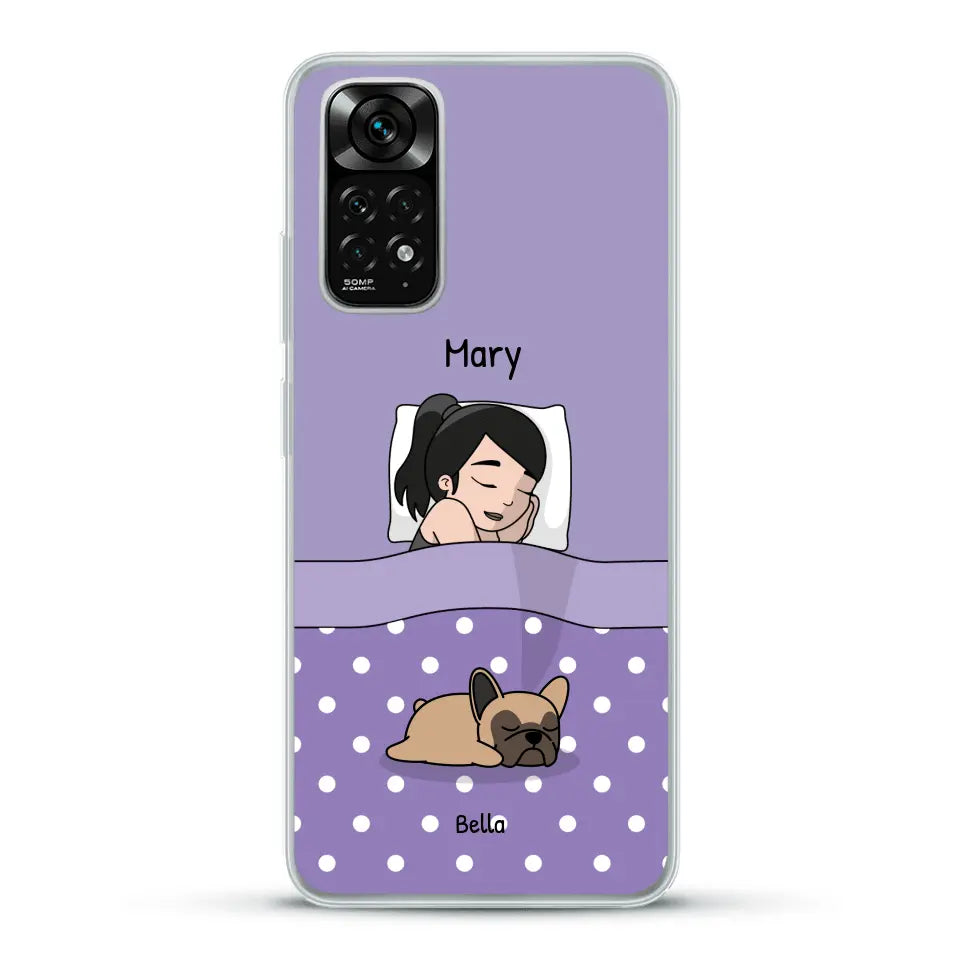 Cuddle time with pets Single - Personalized Phone Case