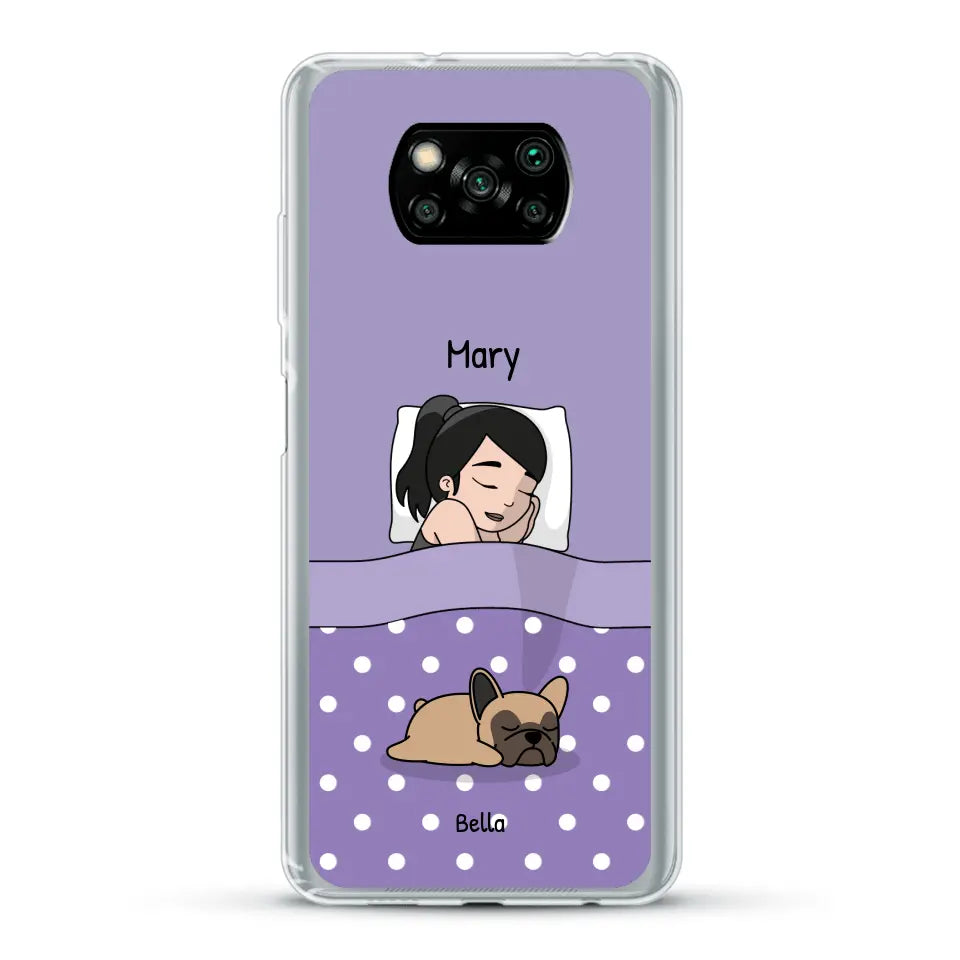 Cuddle time with pets Single - Personalized phone case