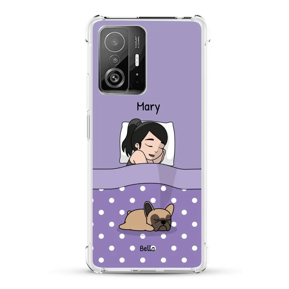 Cuddle time with pets Single - Personalized Phone Case