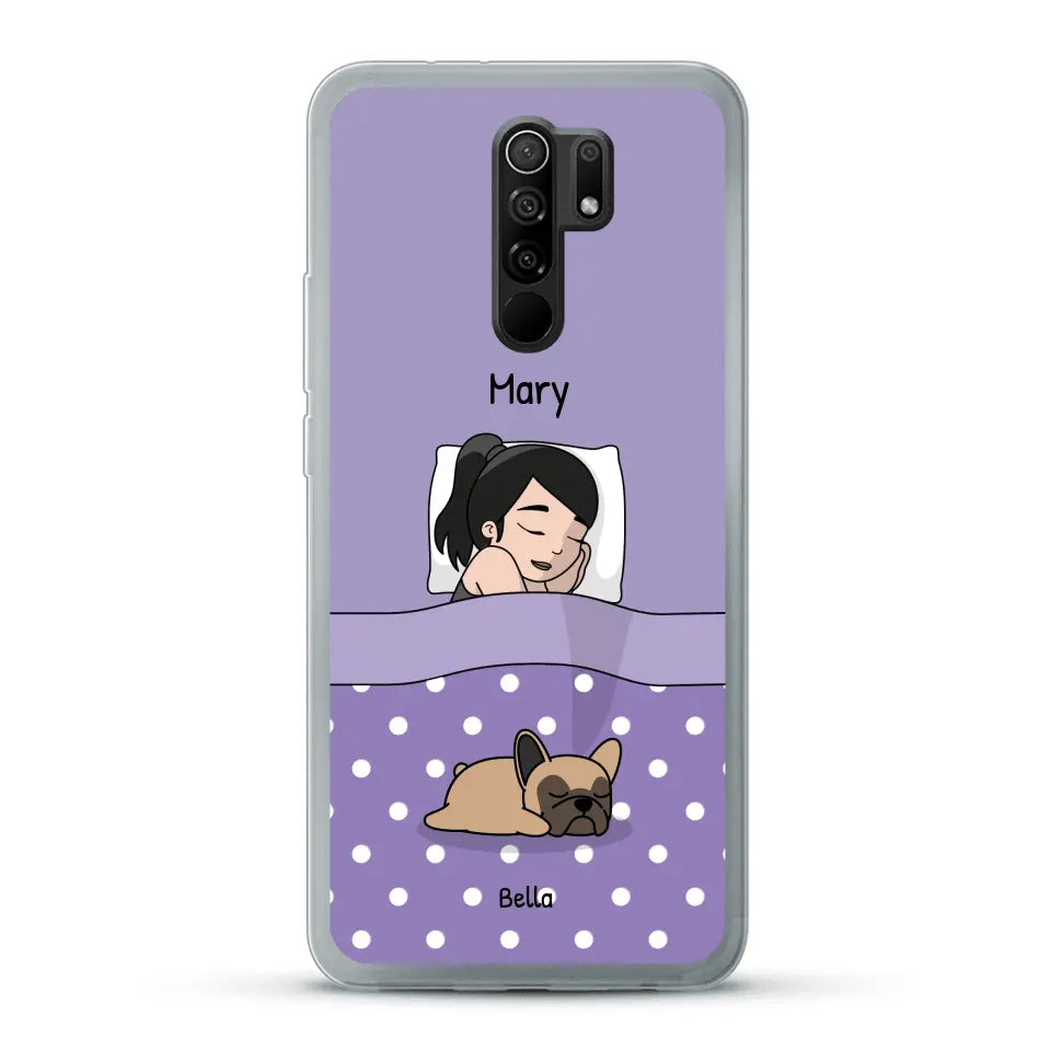 Cuddle time with pets Single - Personalized phone case