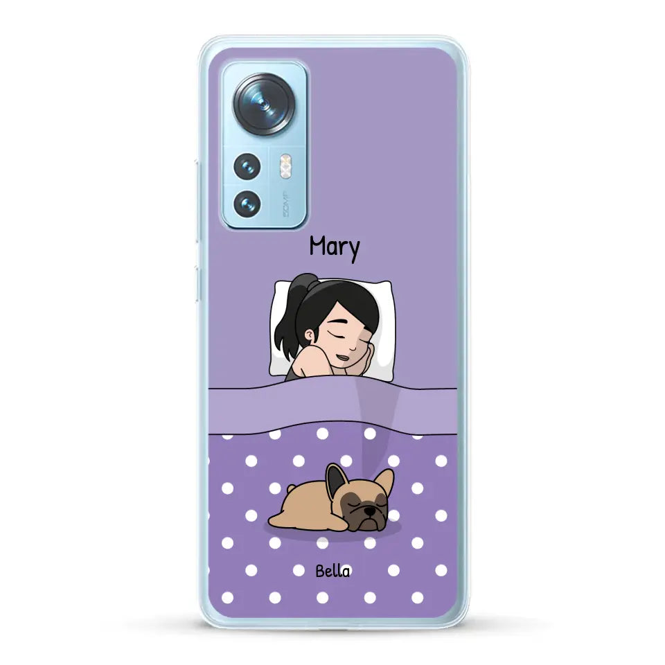 Cuddle time with pets Single - Personalized Phone Case