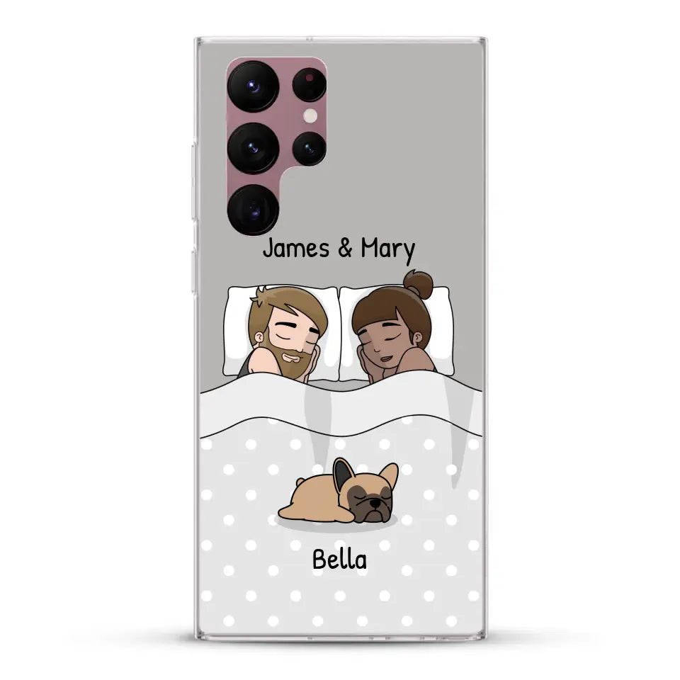 Cuddles with pets - Personalized Phone Case