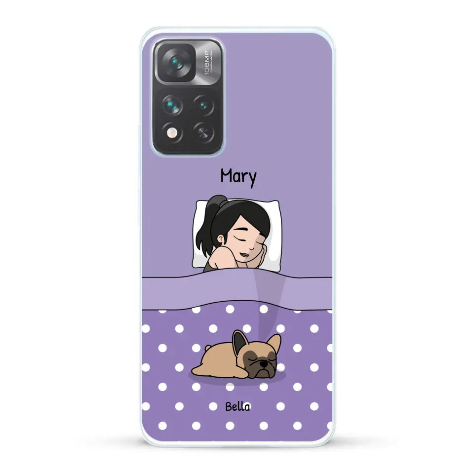 Cuddle time with pets Single - Personalized Phone Case