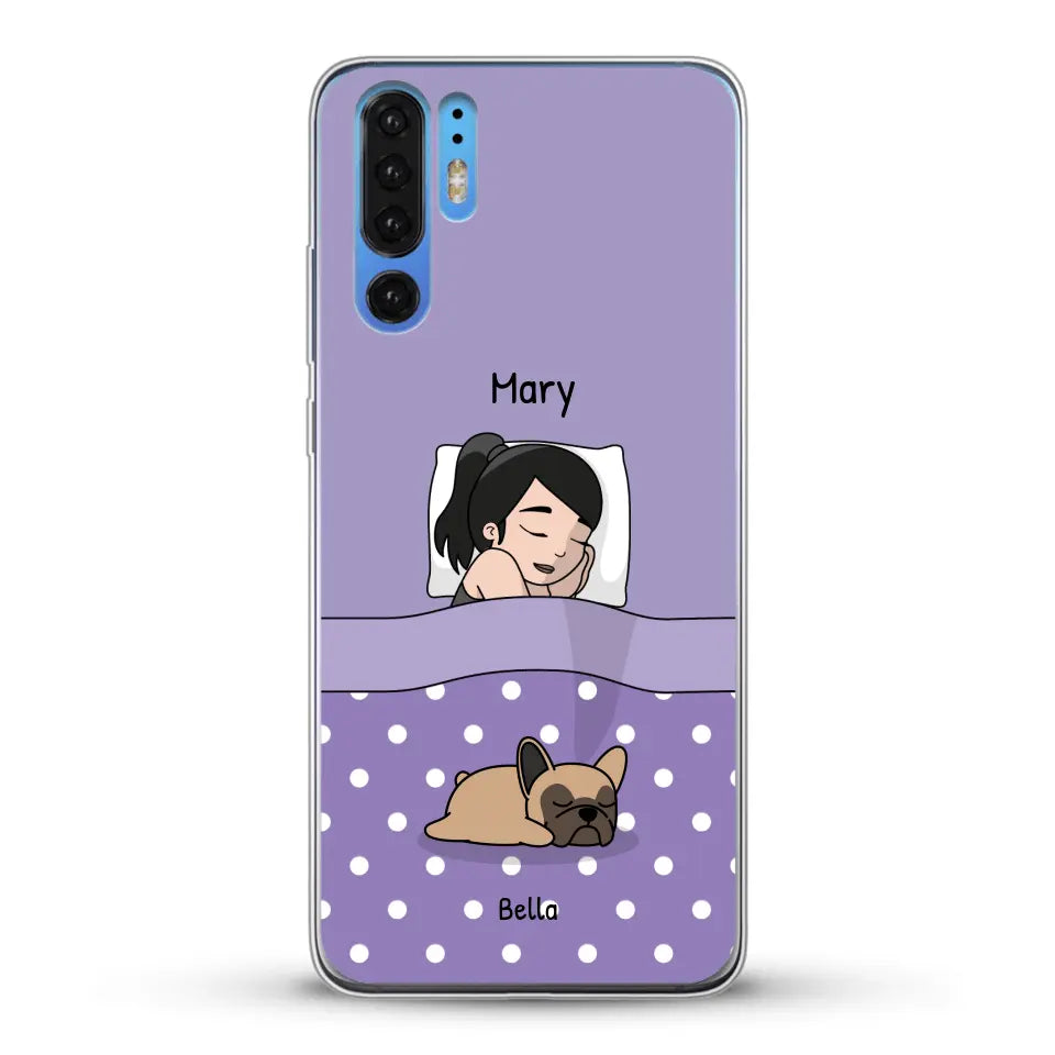 Cuddle time with pets Single - Personalized Phone Case