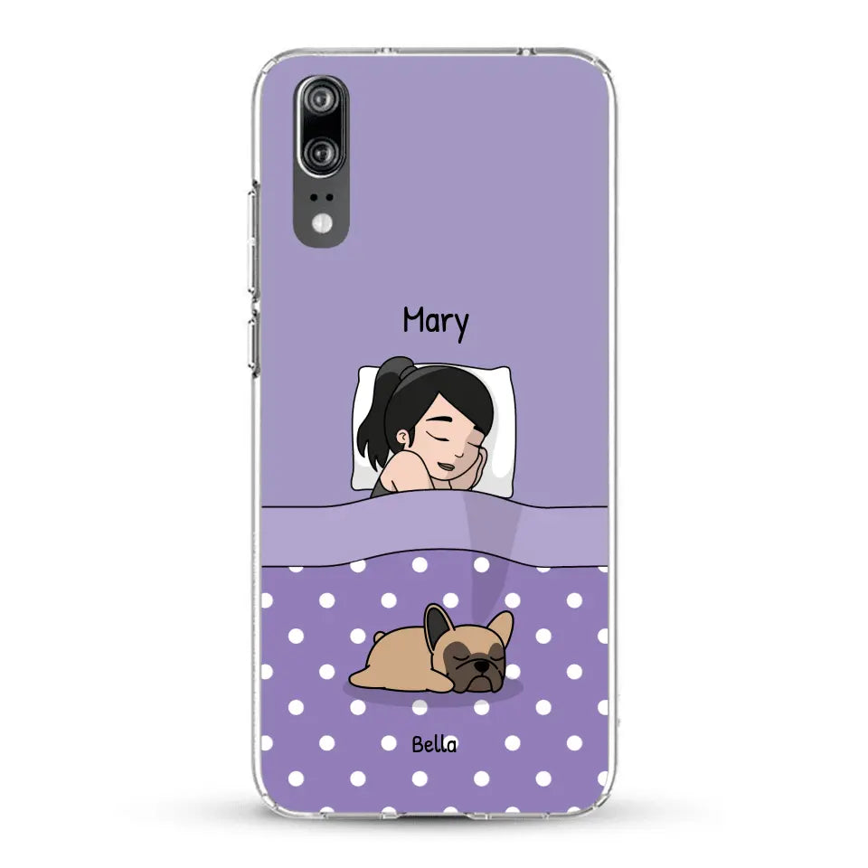 Cuddle time with pets Single - Personalized Phone Case