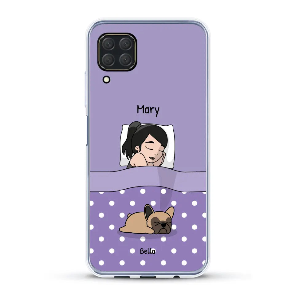 Cuddle time with pets Single - Personalized Phone Case