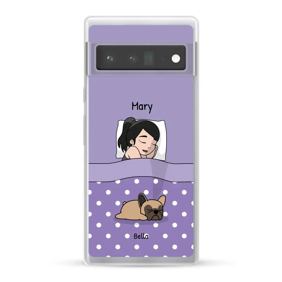 Cuddle time with pets Single - Personalized Phone Case