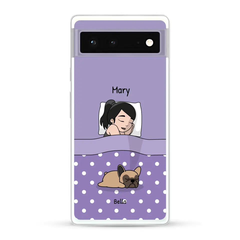 Cuddle time with pets Single - Personalized Phone Case