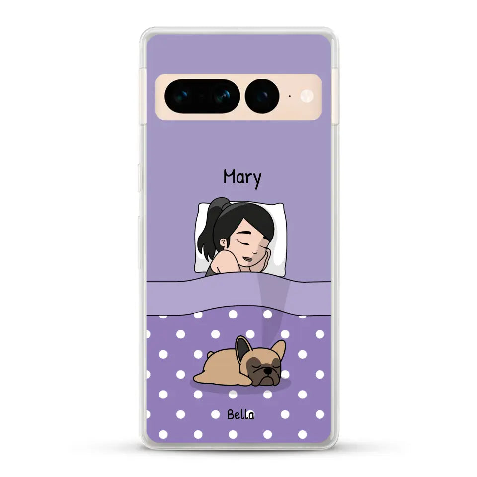 Cuddle time with pets Single - Personalized Phone Case