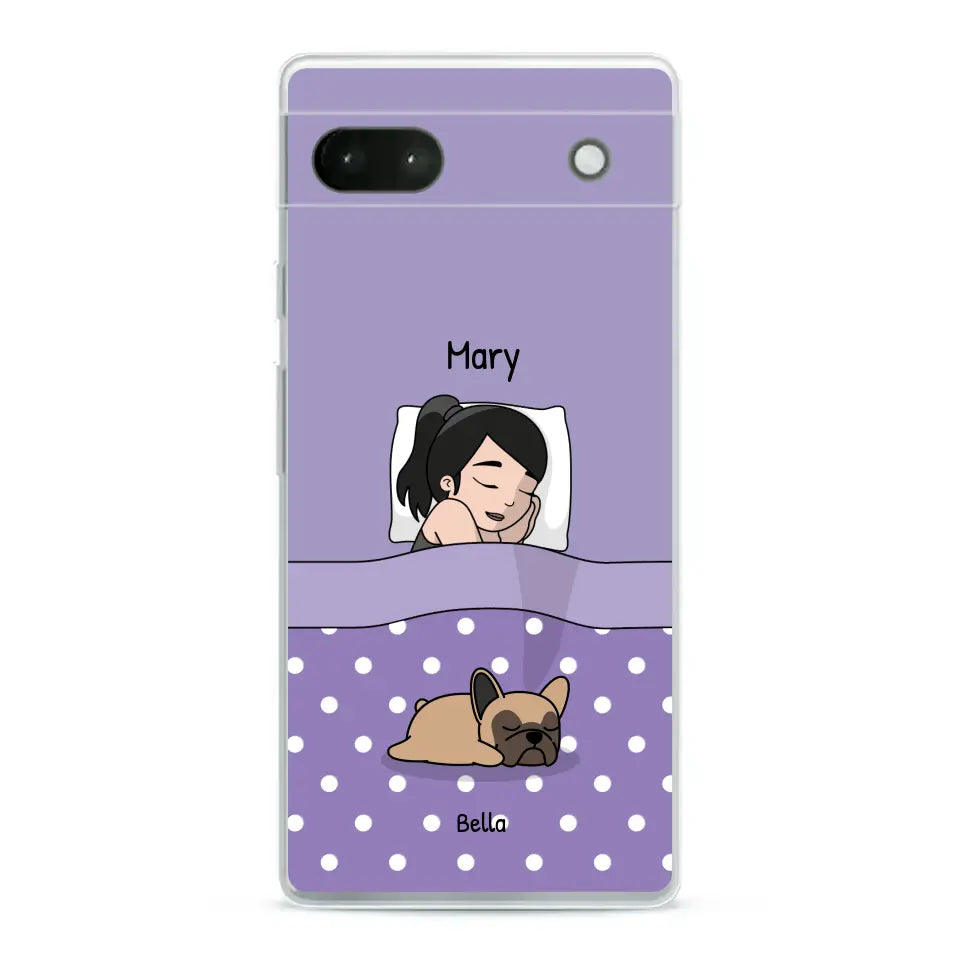 Cuddle time with pets Single - Personalized Phone Case