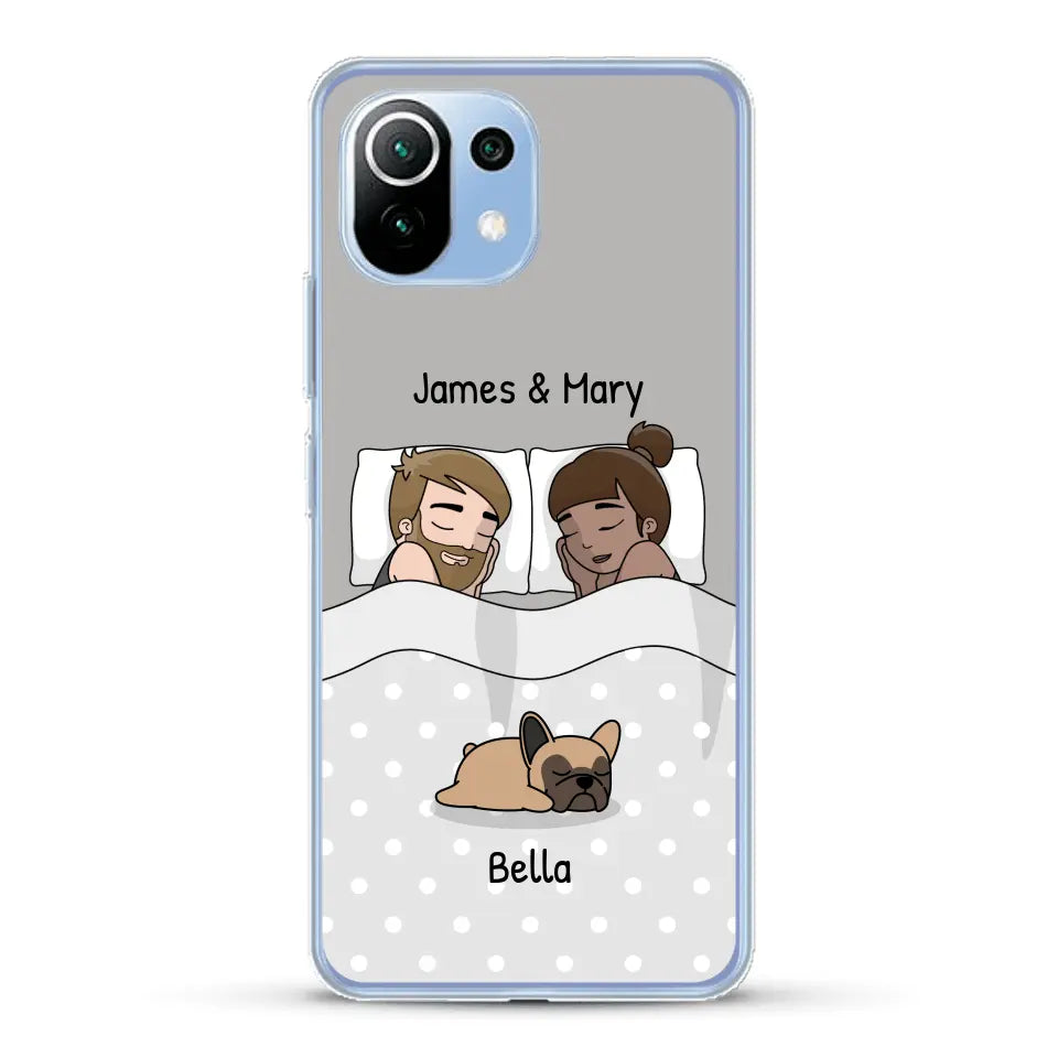 Cuddles with pets - Personalized Phone Case