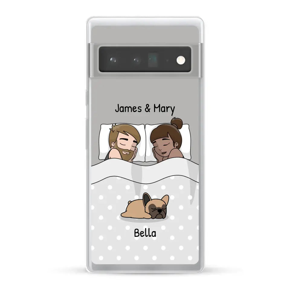 Cuddles with pets - Personalized Phone Case