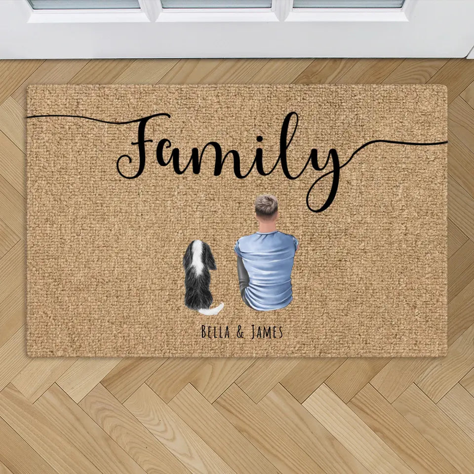 My family - Personalized Doormat