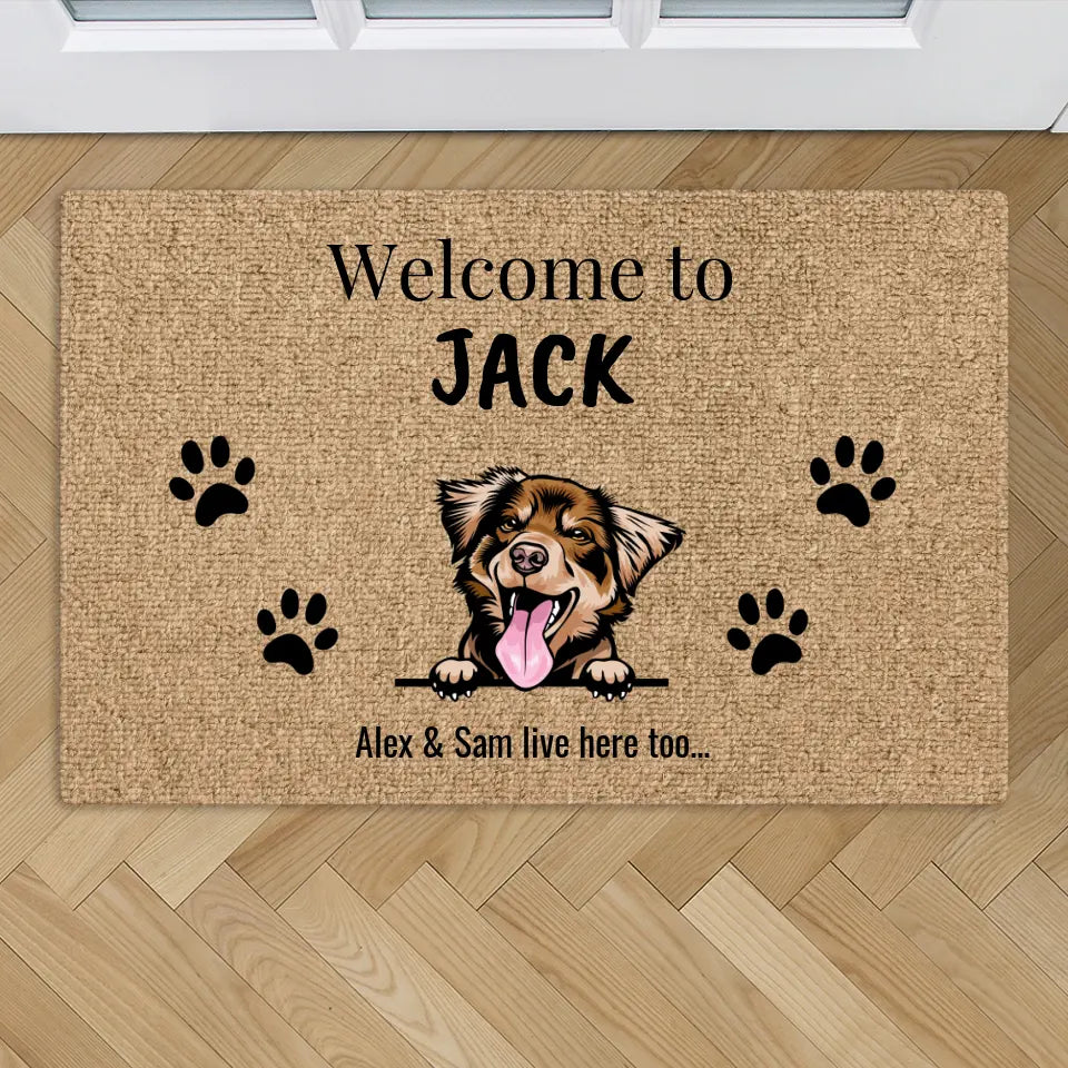 Welcome to - Personalized Doormat