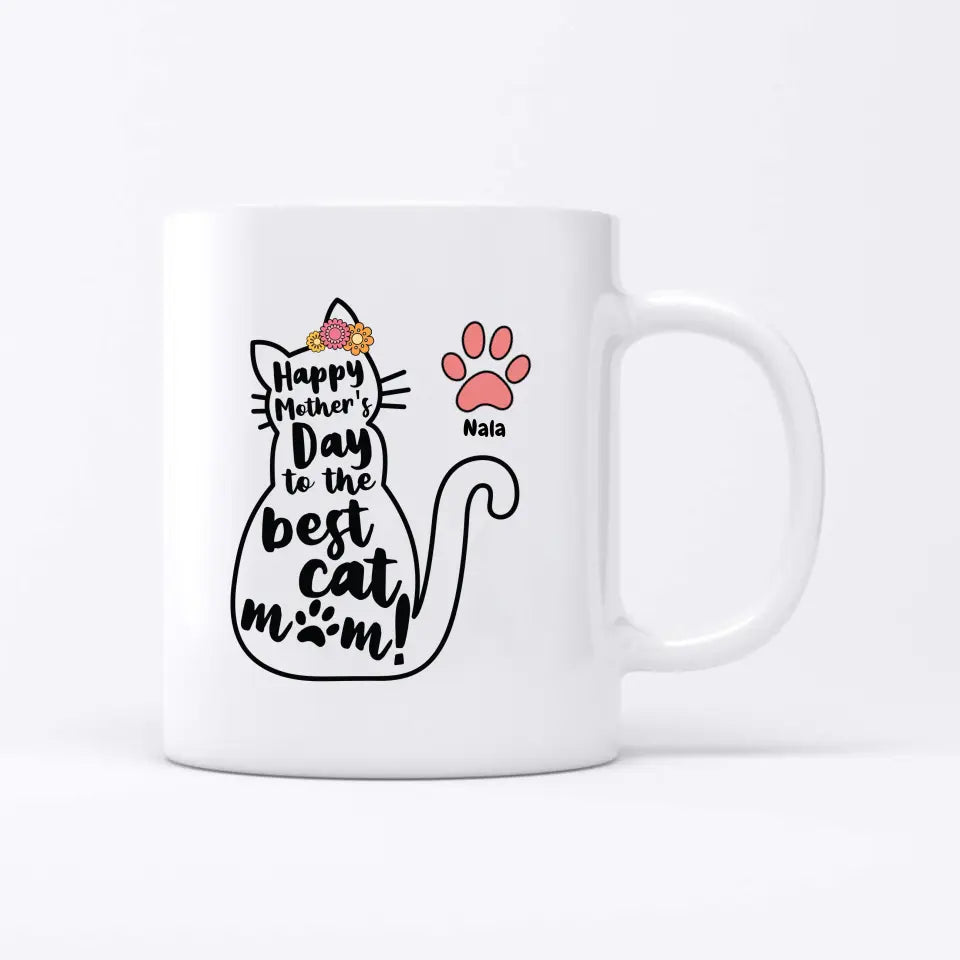 Best Cat Mom - Personalized mug