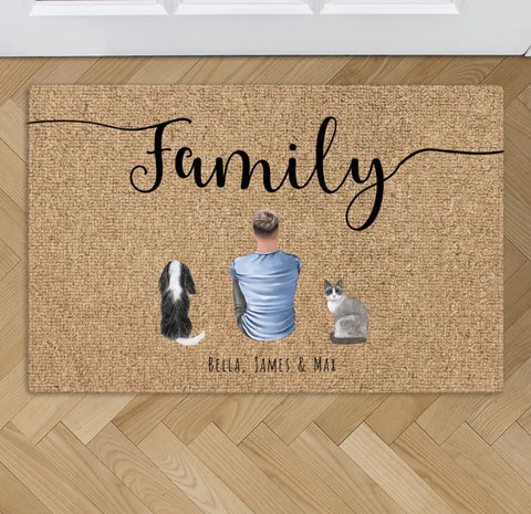 My family - Personalized Doormat - Featured Image