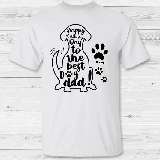 Best dog dad - personalized T-shirt