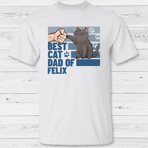 Best cat dad of... - Personalized T-Shirt - Featured Image