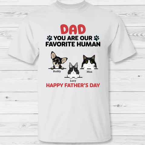 Favorite Human - Personalized T-Shirt - Featured Image