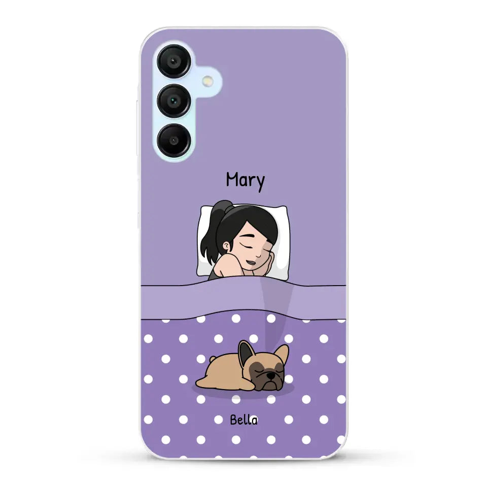 Cuddle time with pets Single - Personalized Phone Case