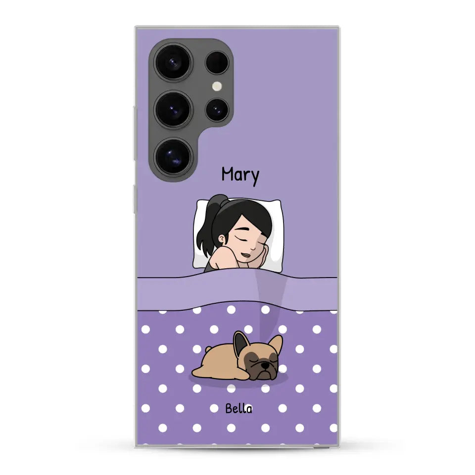 Cuddle time with pets Single - Personalized Phone Case