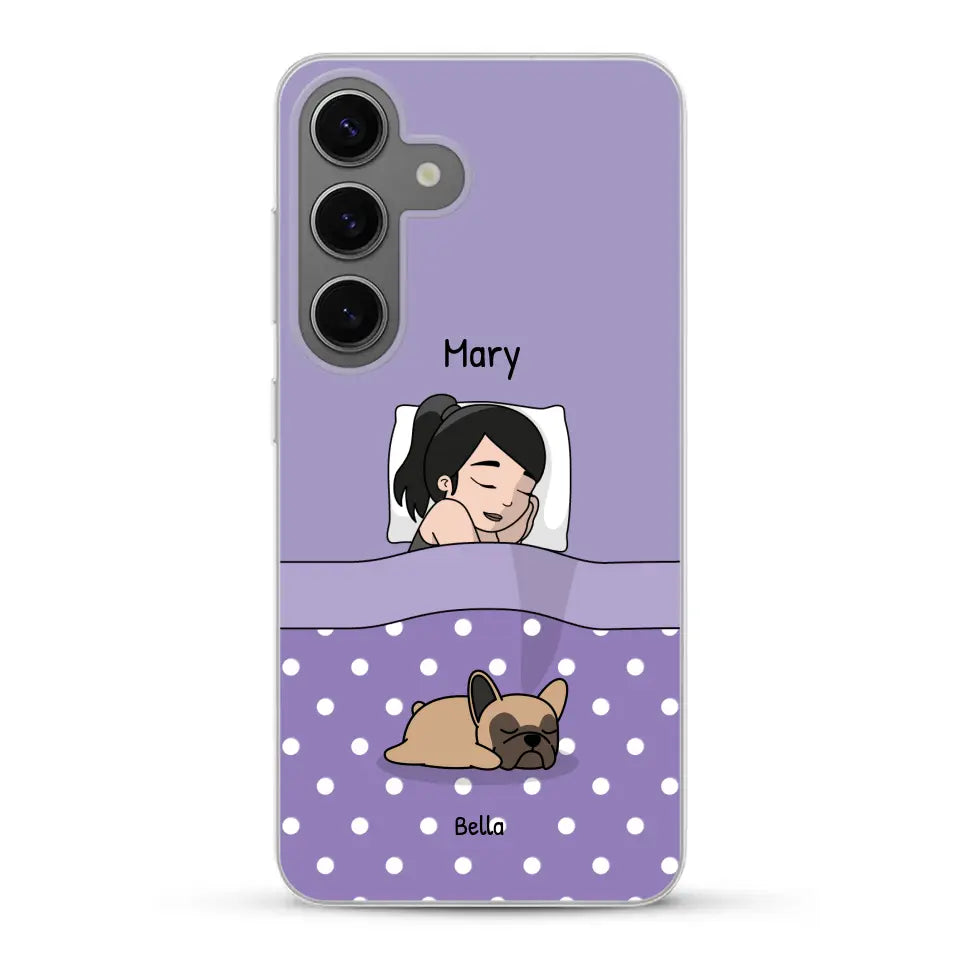 Cuddle time with pets Single - Personalized Phone Case