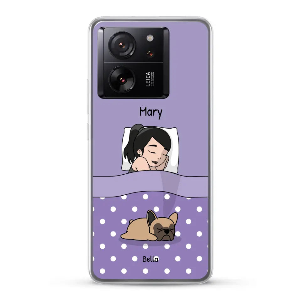 Cuddle time with pets Single - Personalized Phone Case