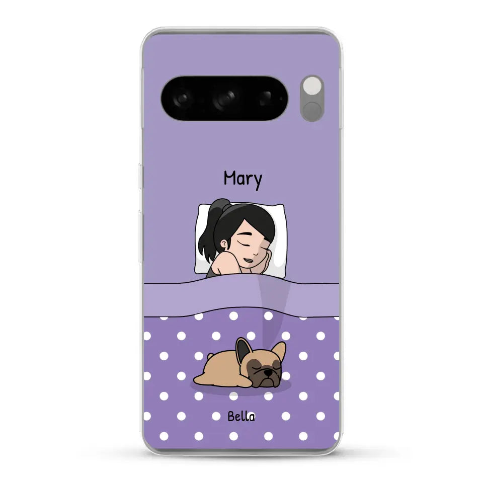 Cuddle time with pets Single - Personalized Phone Case